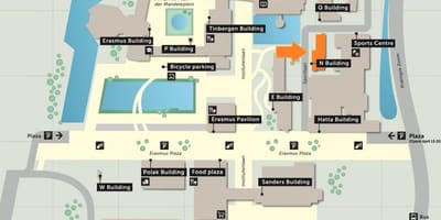 Peta dari erasmus university Rotterdam 
